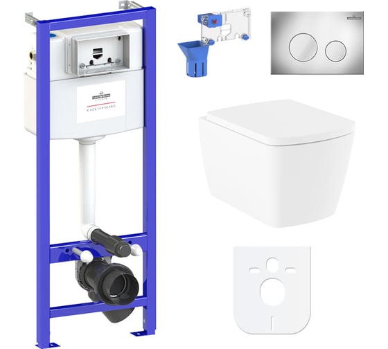 Изображение товара Комплект: инсталляция с унитазом Lavinia Boho Aveo Rimless 7 в 1 87040126