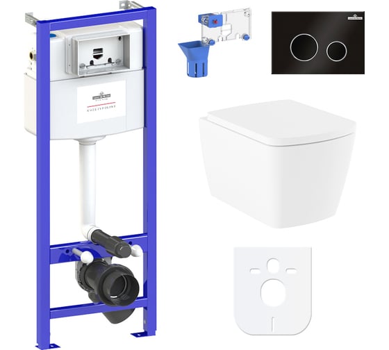 Изображение товара Комплект: инсталляция с унитазом Lavinia Boho Aveo Rimless 7 в 1 87040128