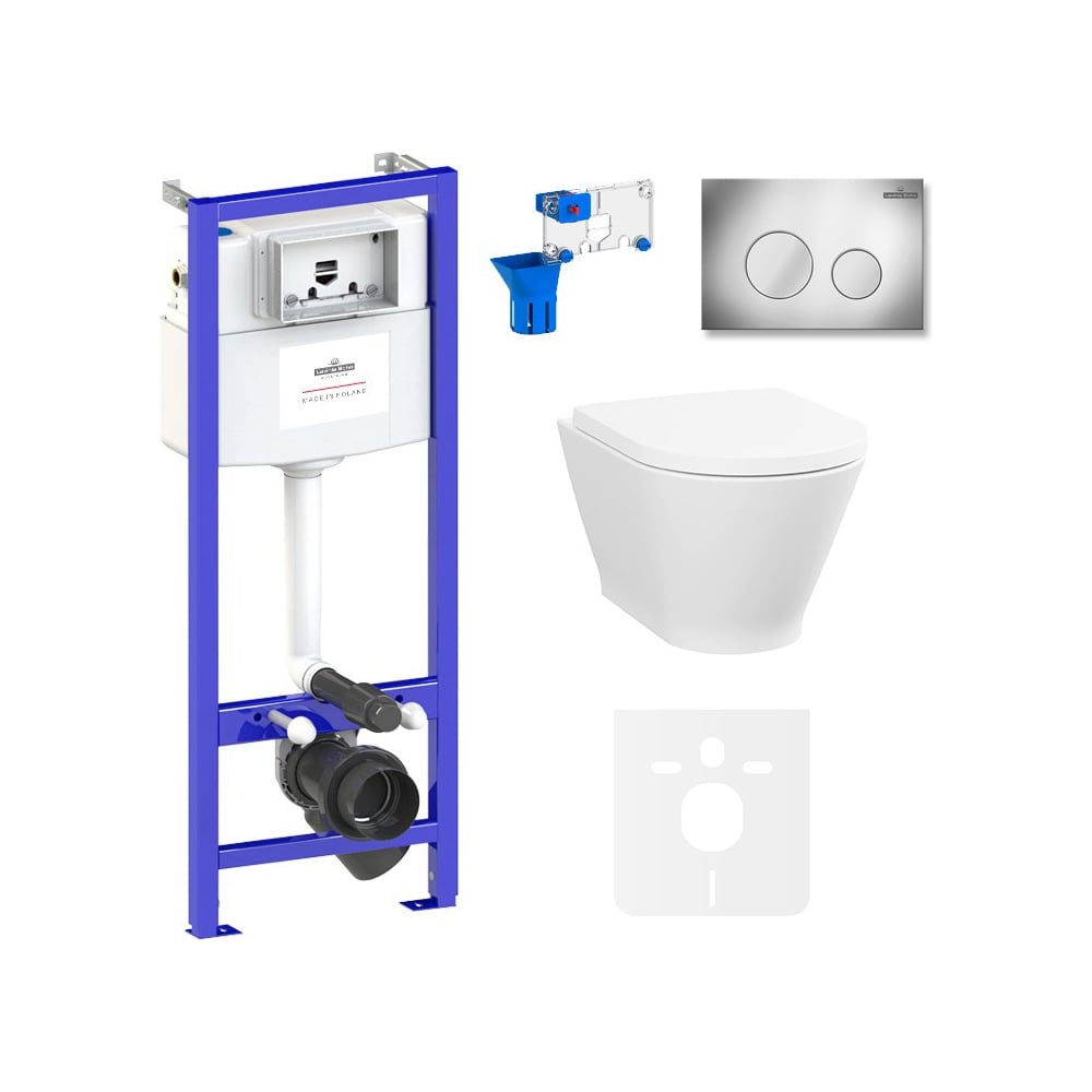 Изображение товара Инсталляция с подвесным унитазом 7 в 1 Lavinia Boho Elegant Rimless