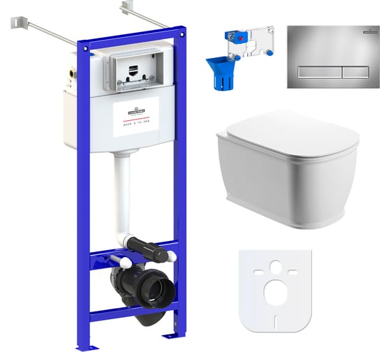 Изображение товара Комплект: инсталляция с унитазом Lavinia Boho Bell Pro Rimless 7 в 1 87050122