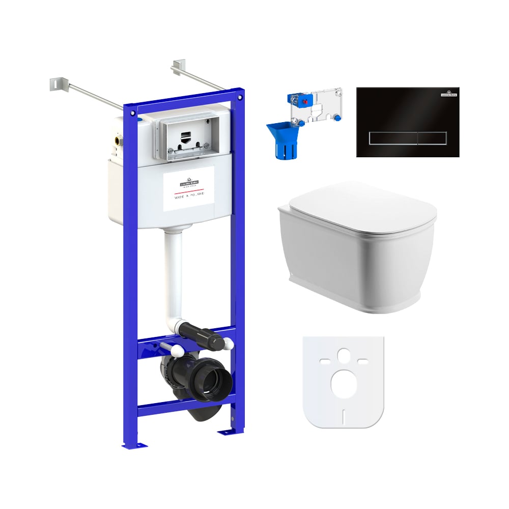 Изображение товара Унитаз Lavinia Boho Bell Pro Rimless 7 в 1 с инсталляцией