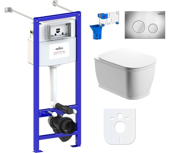 Изображение товара Инсталляция с подвесным унитазом Lavinia Boho Bell Pro Rimless комплект 7 в 1 87050126