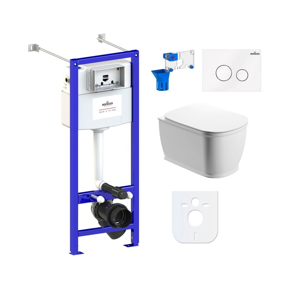 Изображение товара Инсталляция с подвесным унитазом Lavinia Boho Bell Pro Rimless 7 в 1