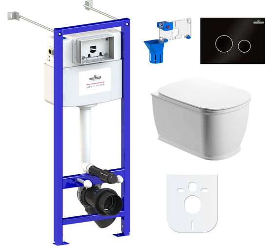 Изображение товара Комплект: инсталляция с унитазом Lavinia Boho Bell Pro Rimless 7 в 1 87050132