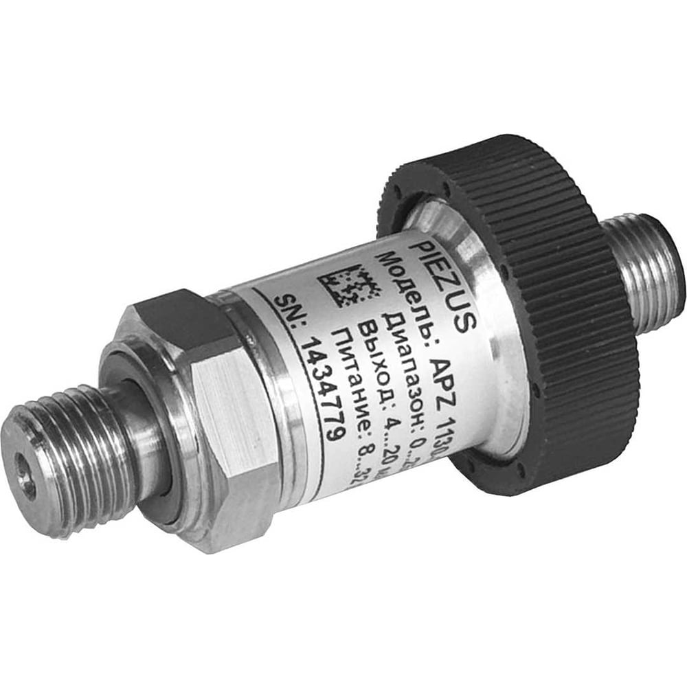 Датчик избыточного давления PIEZUS APZ 1130, ВПИ 250 бар, 0,5 % ДИ, M12x1, 4-конт., без ответной части, 4-20 мА / 2-х пров., G1/4, со встроенным демпфером гидроударов, МПИ 3 года APZ 1130-G-B-2502-D-34-A-744-F-27-ГП APZ_1130_3