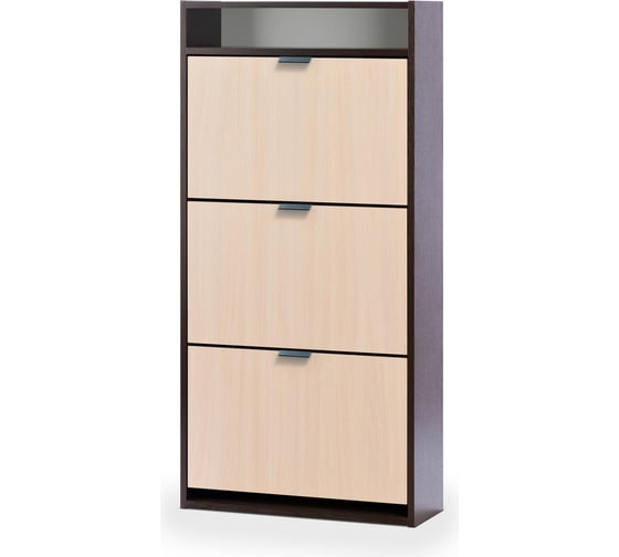 Изображение товара Обувница Венталл Арт К-3 венге/беленый дуб Ven_00059