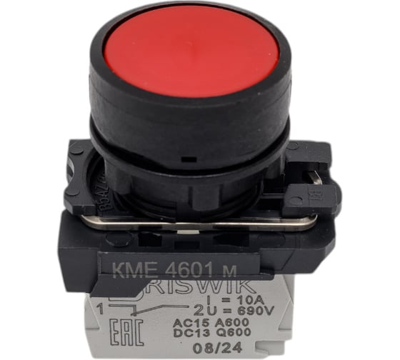 Изображение товара Выключатель Briswik КМЕ 4601м красный IP65 УХЛ2 10А 0но 1нз aB-DB-5Ai-0212