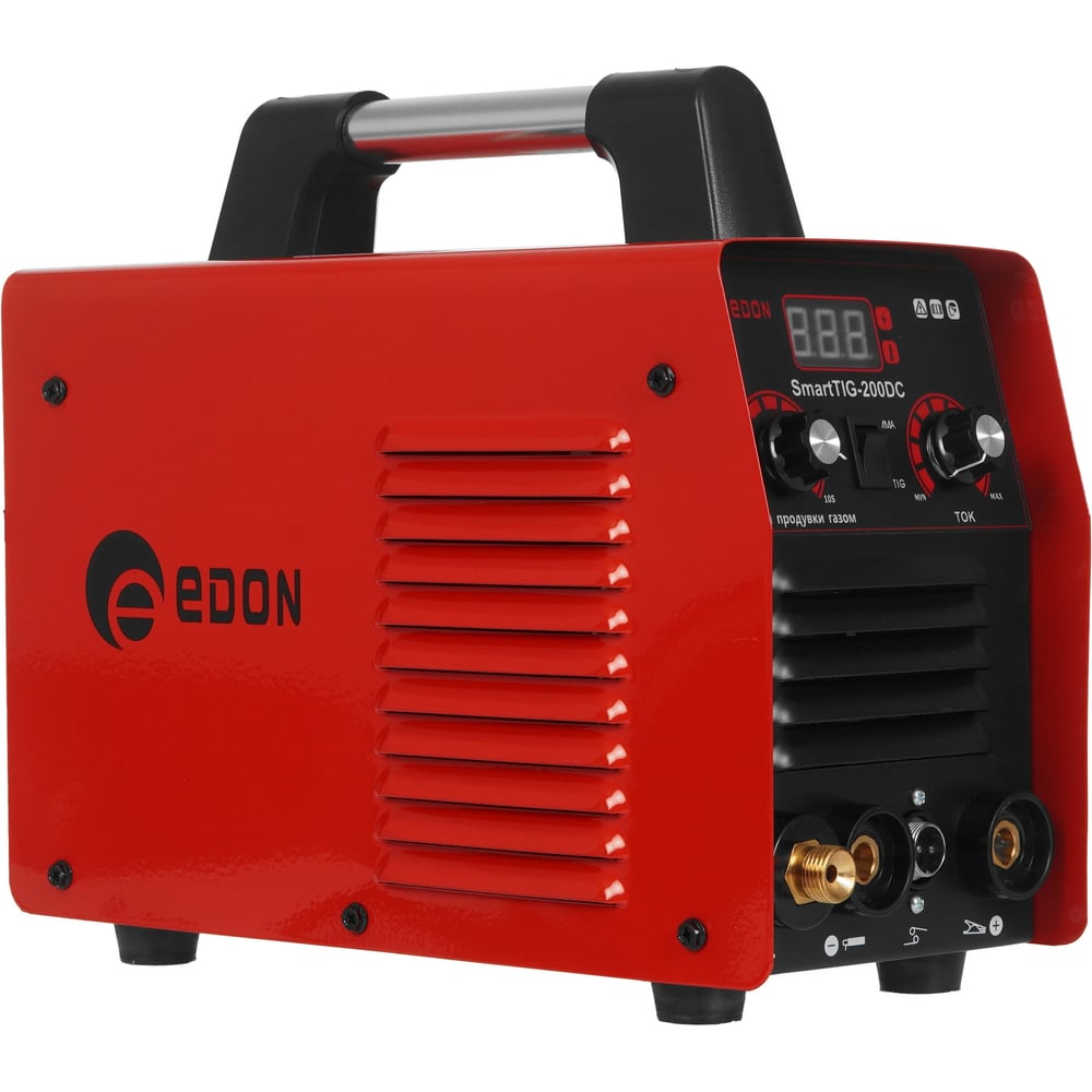 Сварочный аппарат аргонодуговой Edon SmartTIG-200DC (TIG 10-200A., MMA 10-160A., DC, дисплей, рег-ка продувки, шланг, расх. к рукаву 29740