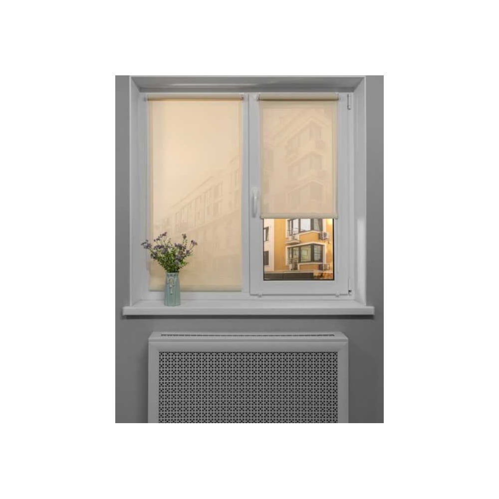 Изображение товара Рулонная штора LM DECOR Санскрин 300-02, светозащита 30%, бежевый Изображение товара Рулонная штора LM DECOR Санскрин 300-02, светозащита 30%, бежевый