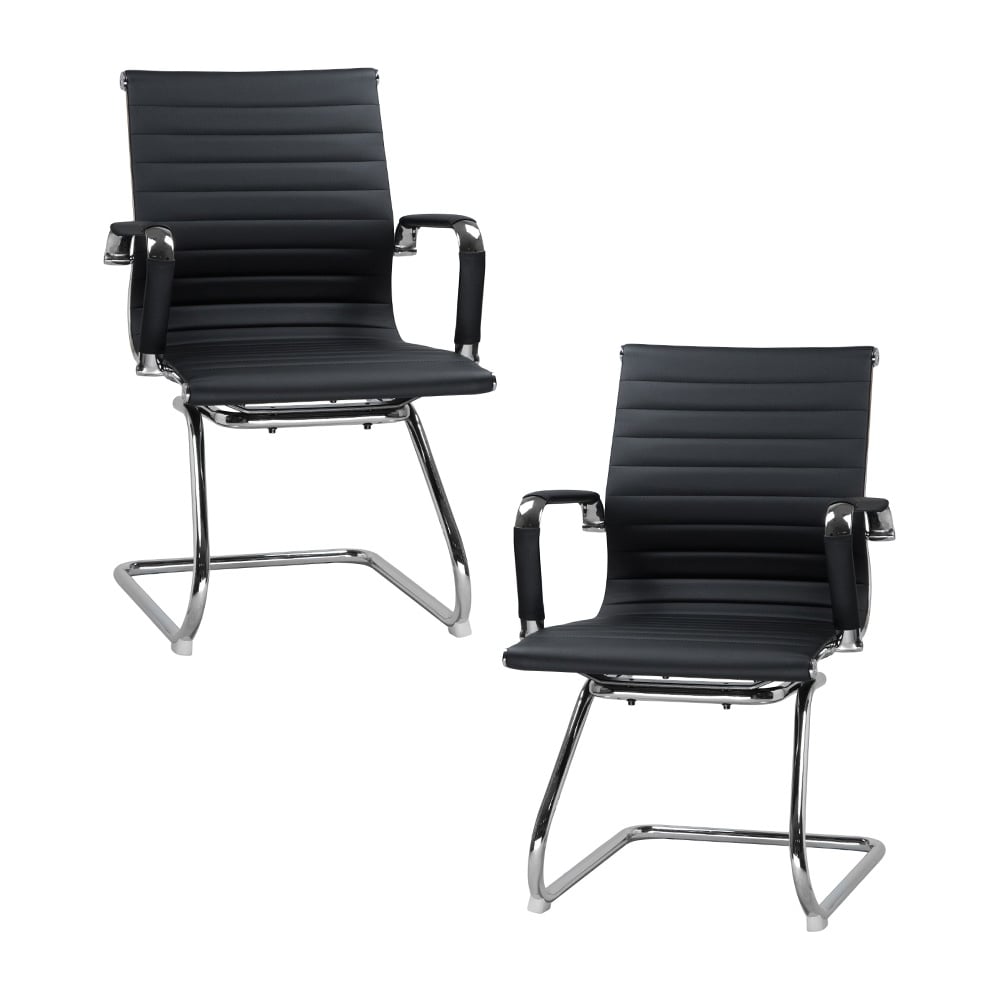Набор 2 шт офисное кресло для посетителей DOBRIN CODY BLACK (чёрный) LMR-102N-N_B-M_EL-black