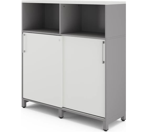 Изображение товара Шкаф открытый Kobor HK/2/1-120/40/M, aluminum/premium 220940