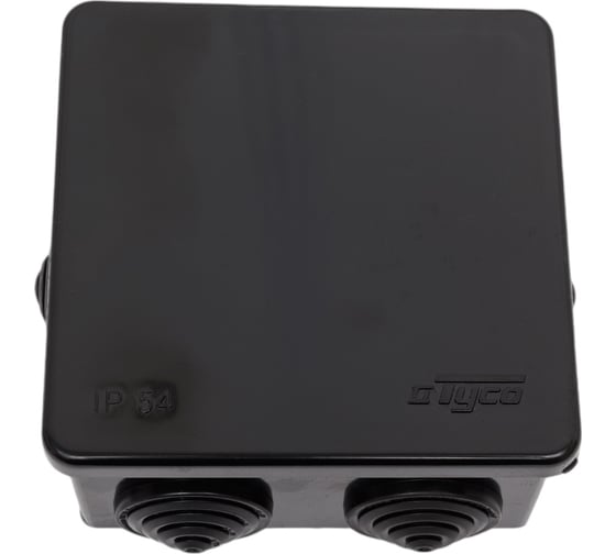 Изображение товара Распределительная коробка Рувинил ОП 85х85х40мм УХЛ1 IP54 черный 67040Ч