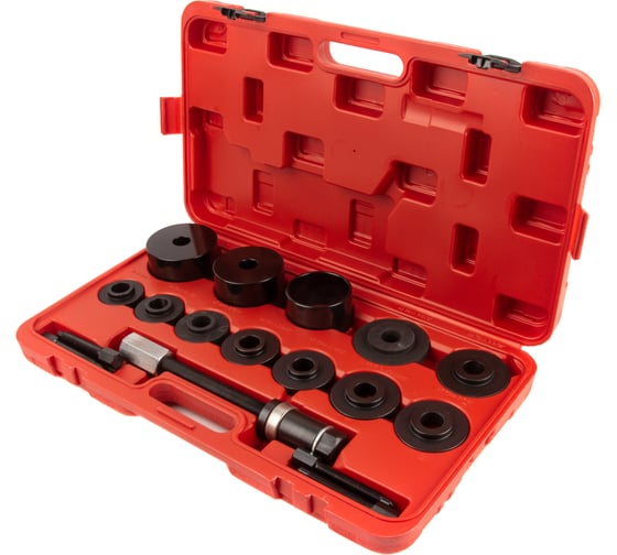 Изображение товара Съемник ступичных подшипников WIEDERKRAFT, 17 предметов WDK-214750