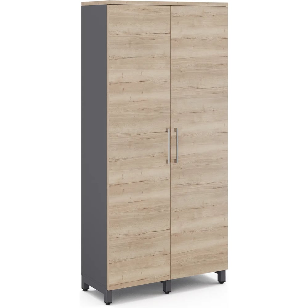 Шкаф распашной Kobor HR/5-90/40/M graphite/natural 221039