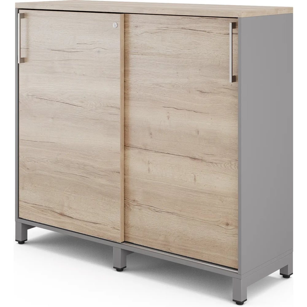 Шкаф-купе Kobor HK/3-120/40/M aluminum/natural 220961