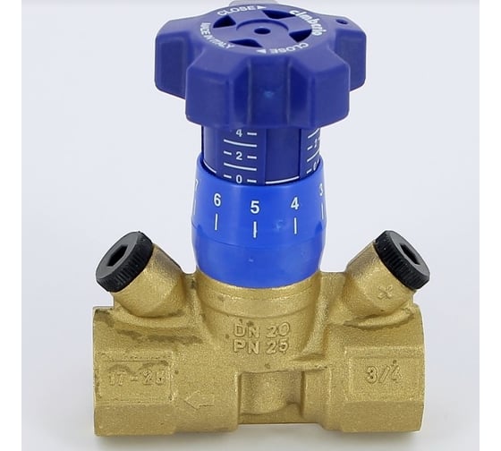 Изображение товара Балансировочный ручной клапан Cimberio 787R 3/4" CIM 787R