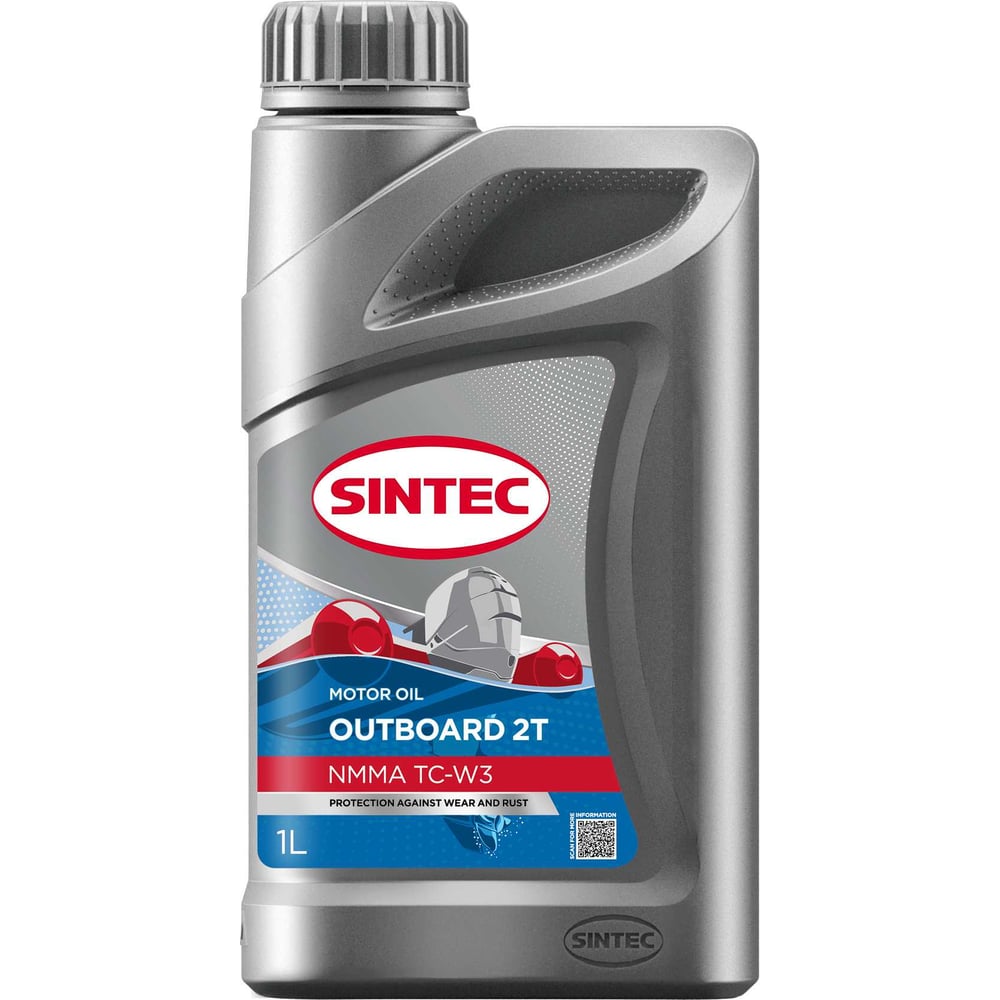Масло моторное Sintec для двухтактных двигателей Outboard 2T TC-W3 1л 101250