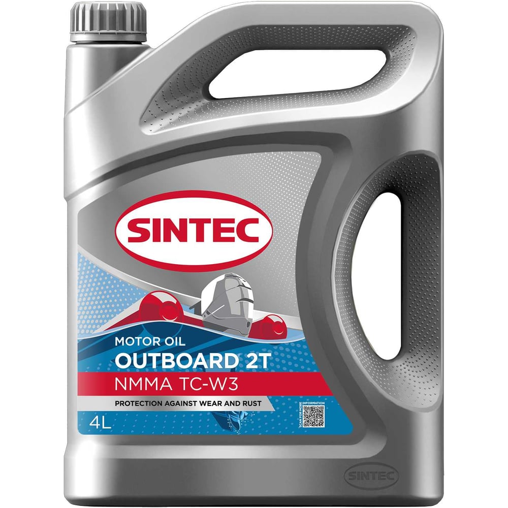 Масло моторное Sintec для двухтактных двигателей Outboard 2T TC-W3 4л 101901