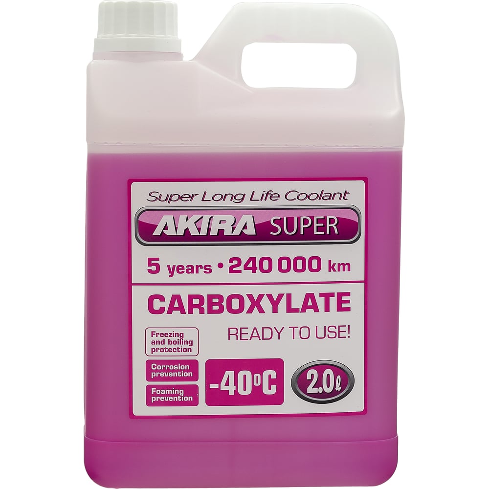 Изображение товара Готовый антифриз SUPER LONG-LIFE COOLANT PINK AKIRA 2 л AS108 Изображение товара Готовый антифриз SUPER LONG-LIFE COOLANT PINK AKIRA 2 л AS108
