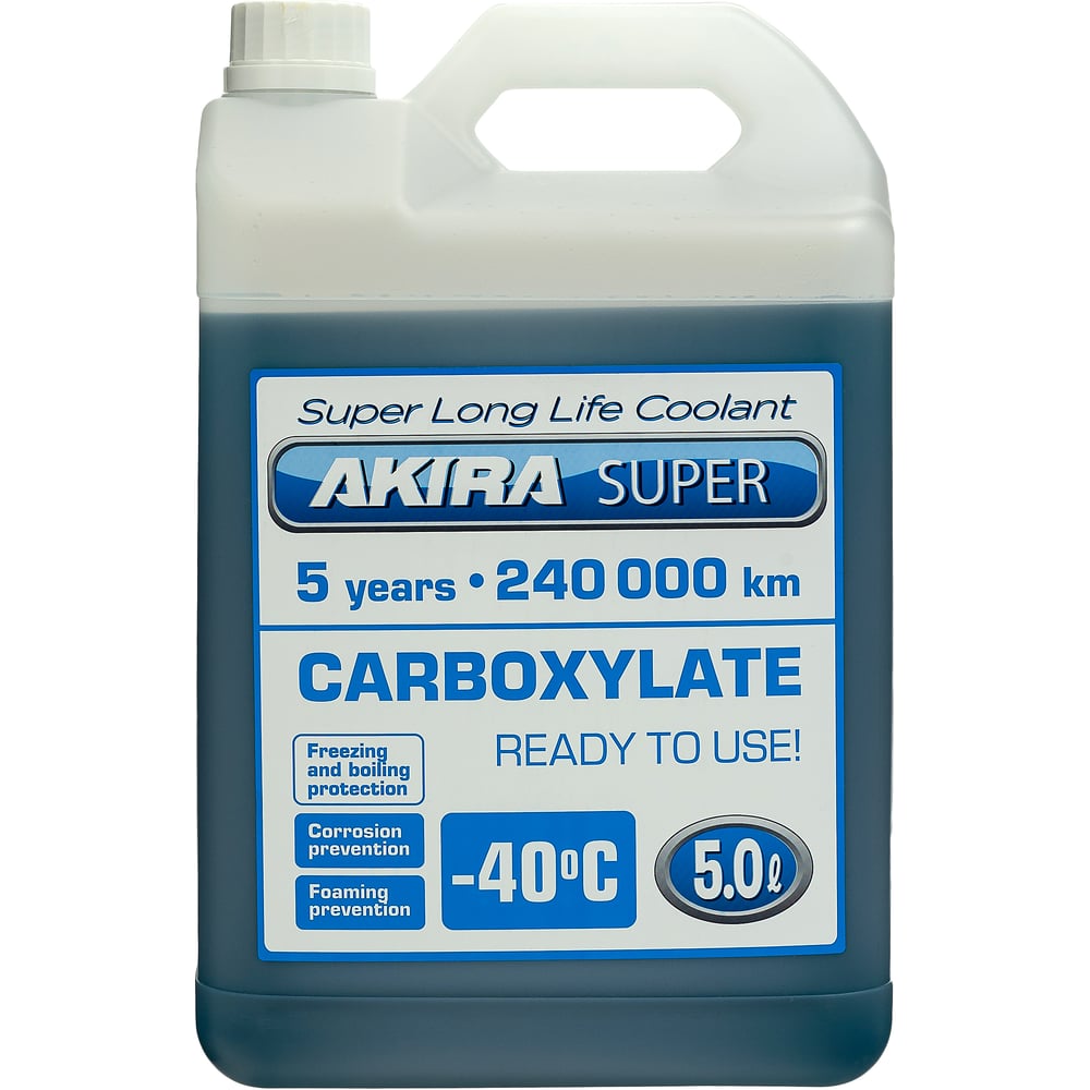 Изображение товара Готовый антифриз SUPER LONG-LIFE COOLANT BLUE AKIRA 5 л AS111 Изображение товара Готовый антифриз SUPER LONG-LIFE COOLANT BLUE AKIRA 5 л AS111