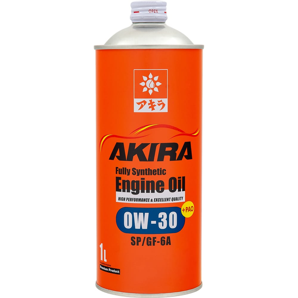 Изображение товара Моторное масло AKIRA ENGINE OIL FS 0W-30 синтетическое, 1 л Изображение товара Моторное масло AKIRA ENGINE OIL FS 0W-30 синтетическое, 1 л