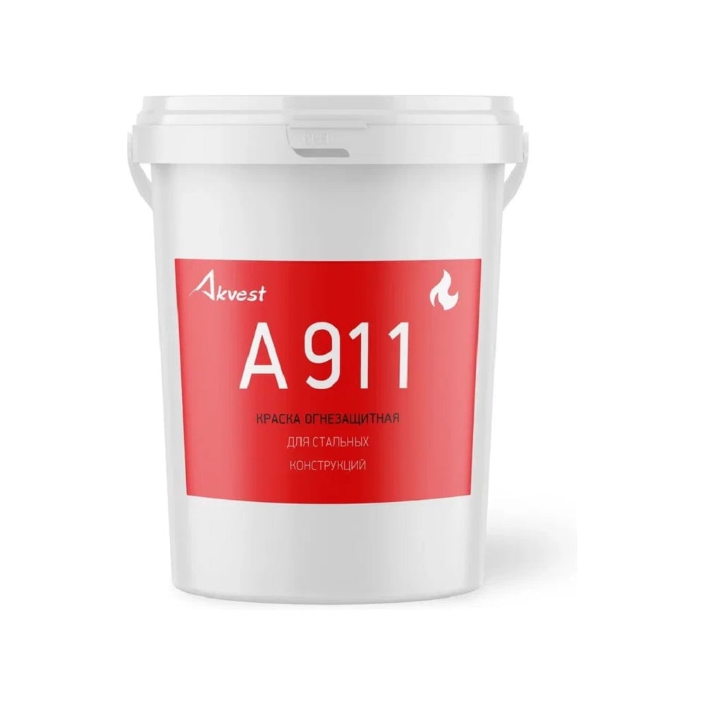 Изображение товара Огнезащитная краска по металлу Akvest Аквест- 911 25 кг 00026-2 Изображение товара Огнезащитная краска по металлу Akvest Аквест- 911 25 кг 00026-2