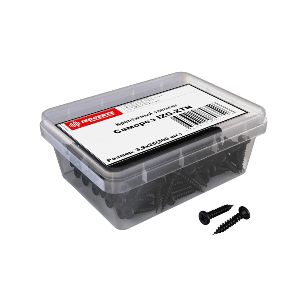 Крепёжный элемент саморез Izogertz IZG-XTN 3,9х25 (300 шт.) 3117001054