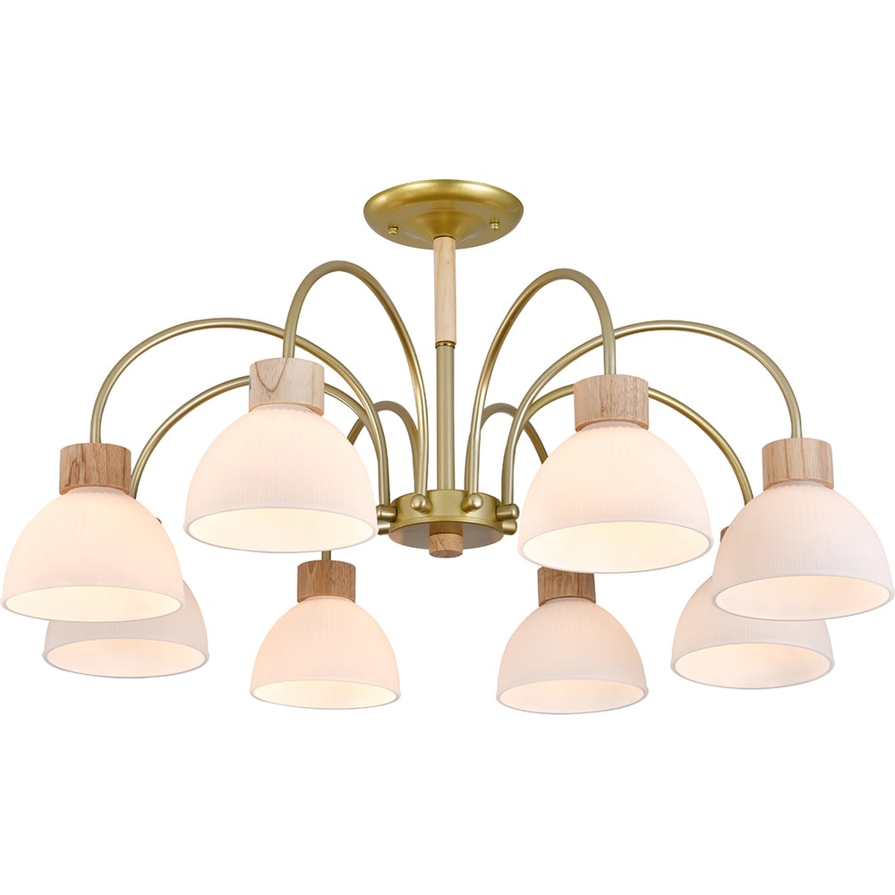 Светильник ESCADA 150005/8R E27*60W Gold/Wood ES0000062