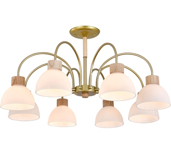 Изображение товара Светильник ESCADA 150005/8R E27*60W Gold/Wood ES0000062
