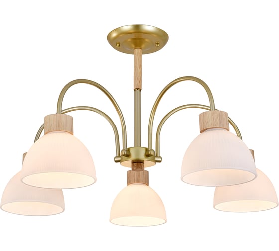 Изображение товара Светильник ESCADA 150005/5R E27*60W Gold/Wood ES0000061
