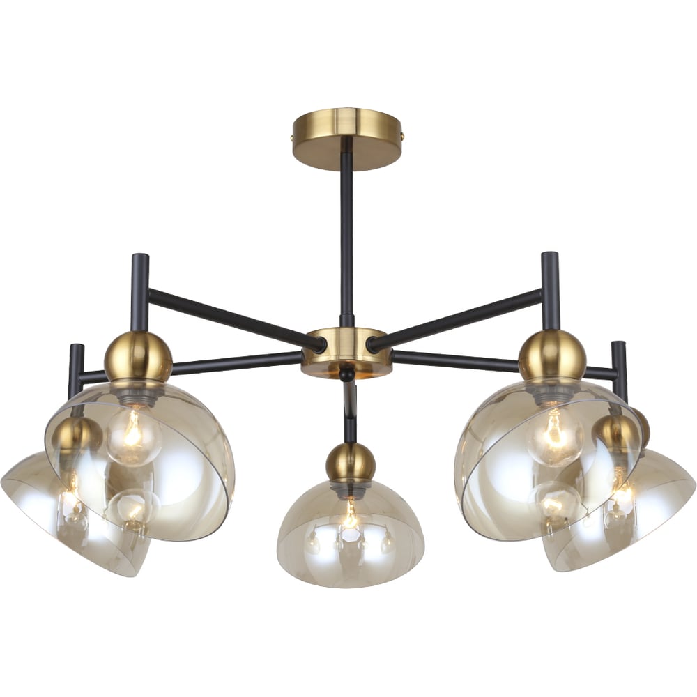 Светильник ESCADA E14*40W Black/Brass 2109/5P