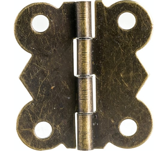 Изображение товара Карточная петля Левша фигурная, 25x30 мм, 2 шт., бронза У8-3929.СБ