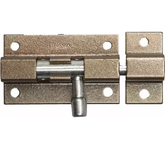 Изображение товара Задвижка Левша ШП-50 прямоугольная, коричневый/цинк У1-2659.КМЦ