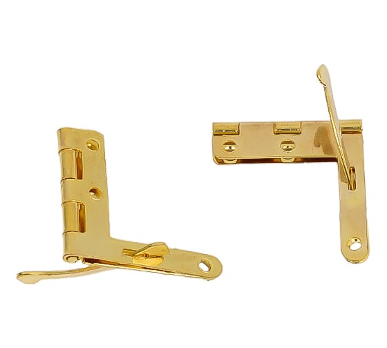 Изображение товара Петля для шкатулок Левша с ограничителем, 32x30 мм, 2 шт., золото У8-3909.З