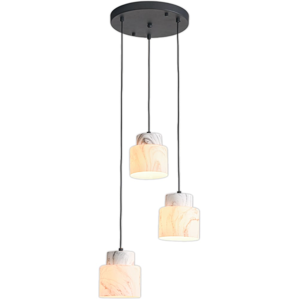 Светильник ESCADA E27*60W Black/Marble white 1173/3S