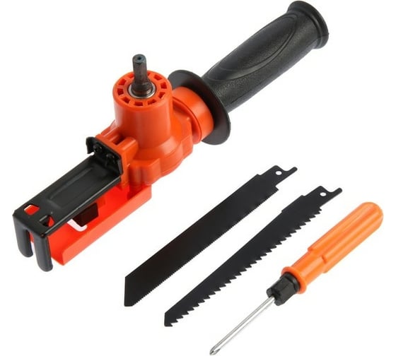 Изображение товара Насадка-лобзик угловая для дрели с пилками ТУНДРА 7005386