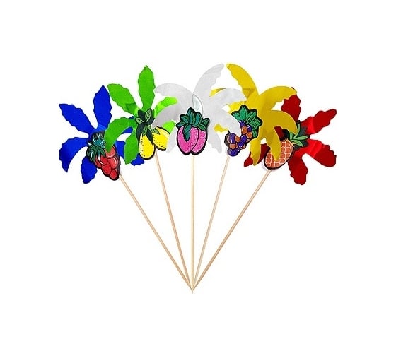 Изображение товара Декоративная пика PAPSTAR ПАЛЬМА Н195 мм, 50 шт/уп, дерево 1/5 PS-12699