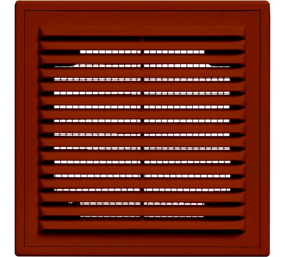Изображение товара Решетка вентиляционная вытяжная с рамкой (180x250 мм; коричневая) ВИЕНТО 1825ВРкор