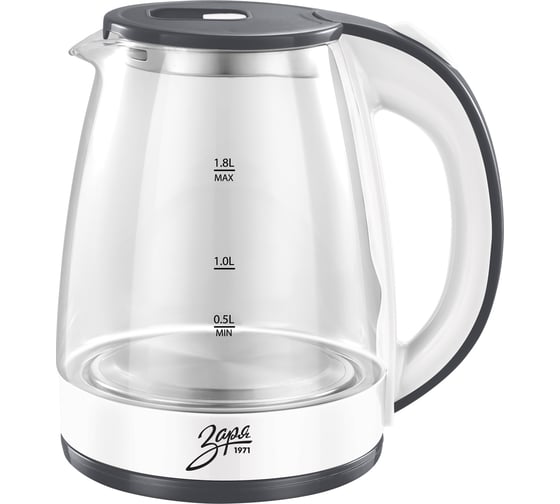 Изображение товара Электрический стеклянный чайник Заря 258-05