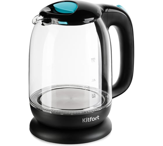Изображение товара Чайник KITFORT мощность 1850-2200 Вт ёмкость 1.7 л голубой КТ-625-1