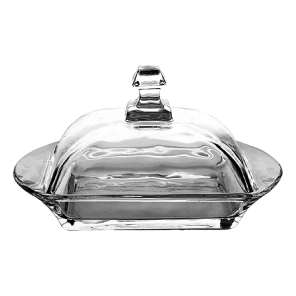 Изображение товара Масленка BONJART с крышкой ТП5368 из стекла, 170x110 мм, прозрачная