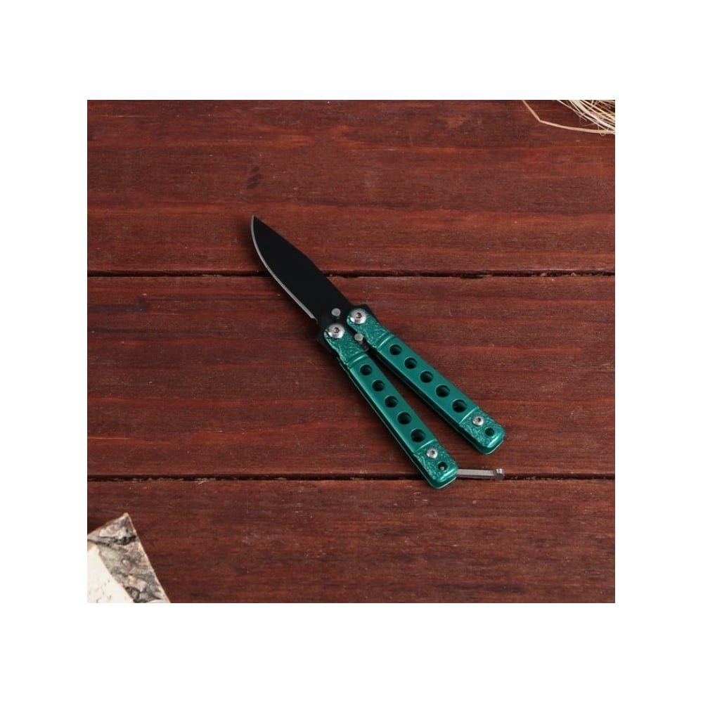 Изображение товара Компактный нож-бабочка СИМАЛЕНД Киллер мини зеленый