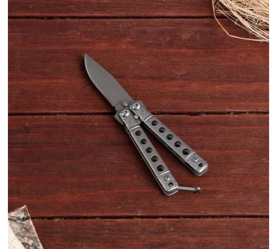 Изображение товара Нож-бабочка СИМАЛЕНД Киллер мини, серебристый 4679972