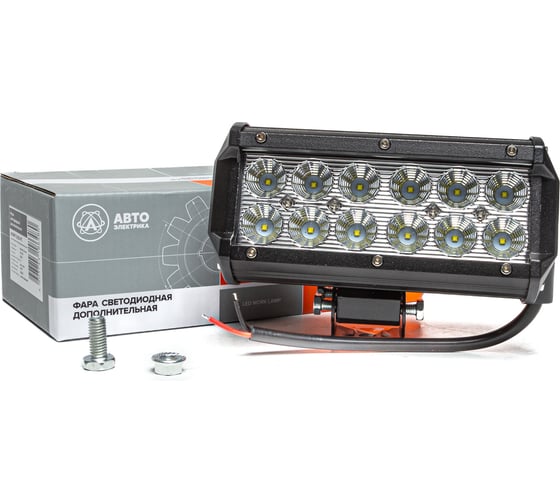 Изображение товара Фара рабочего света Автоэлектрика LED прямоугольная, направленный (дальний) свет 09.2021