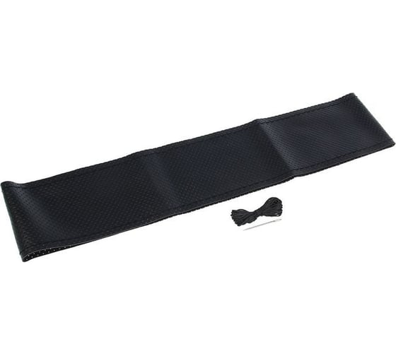 Изображение товара Сшивной чехол на руль TORSO 38 см, перфорация, искусственная кожа, черный 1822690