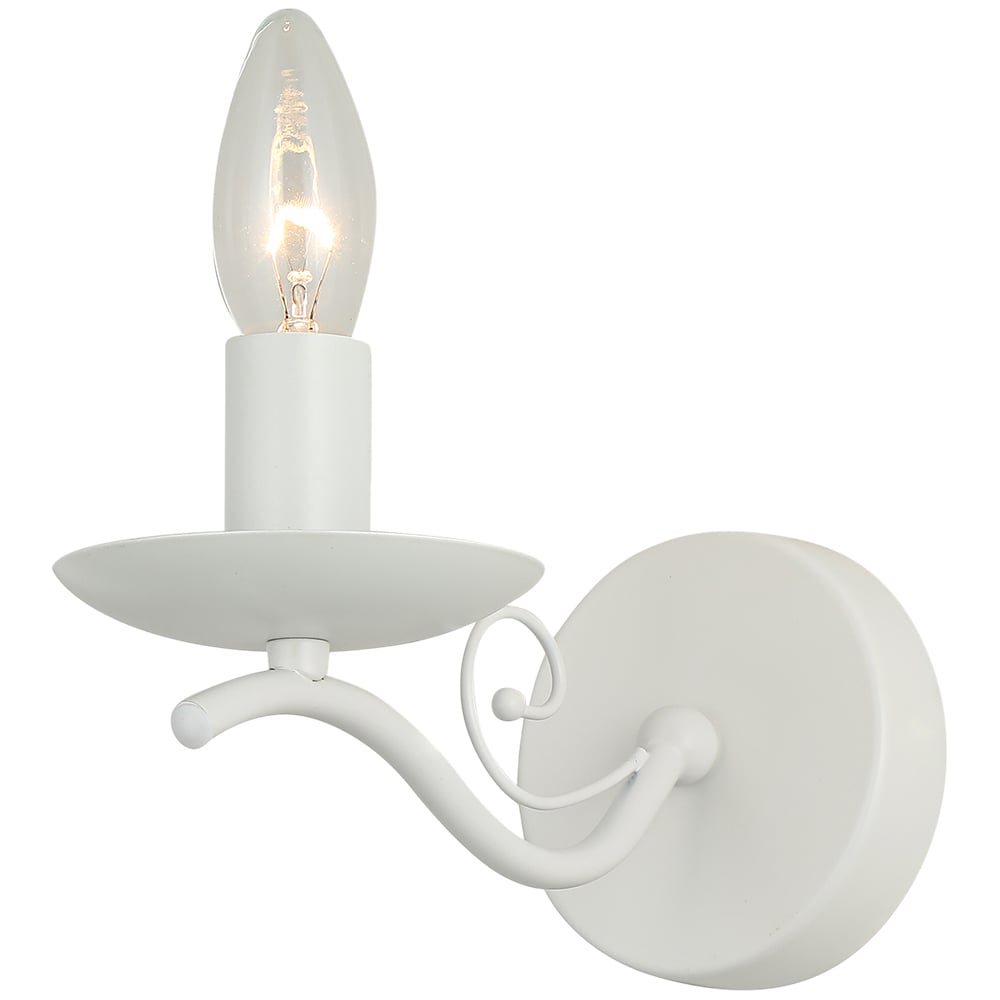 Настенный светильник ESCADA 2103/1A E14х40 Вт Antique white 2103/1A White