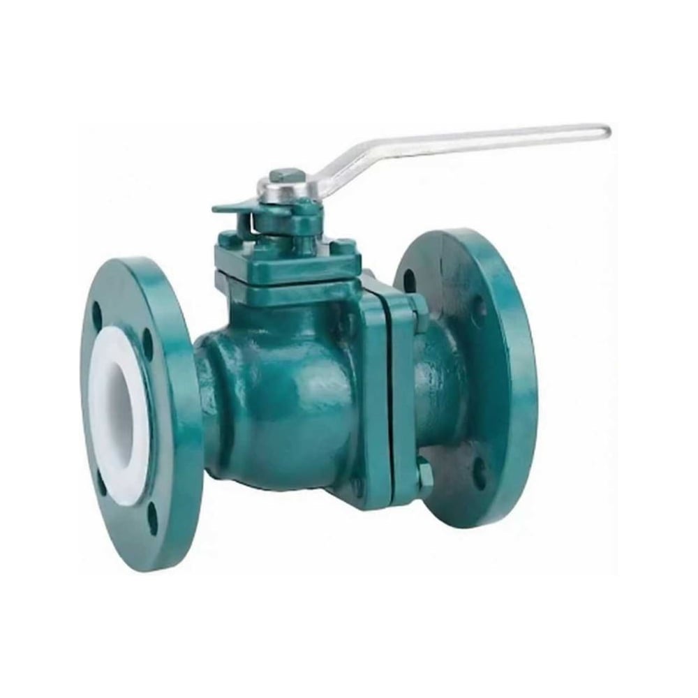 Кран шаровой футерованный DN.ru WCB-WCB-PTFE-Flr-FP-F-H Ду32 Ру16 полнопроходной, фланцевый, с рукояткой D160-90332