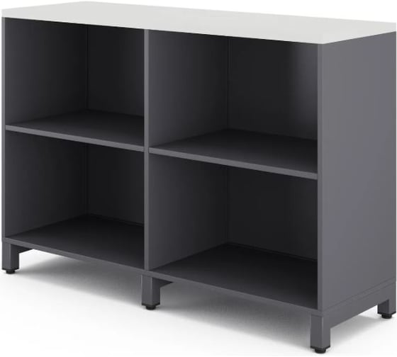 Изображение товара Шкаф открытый Kobor HO/2-120/40/M graphite/premium 220792