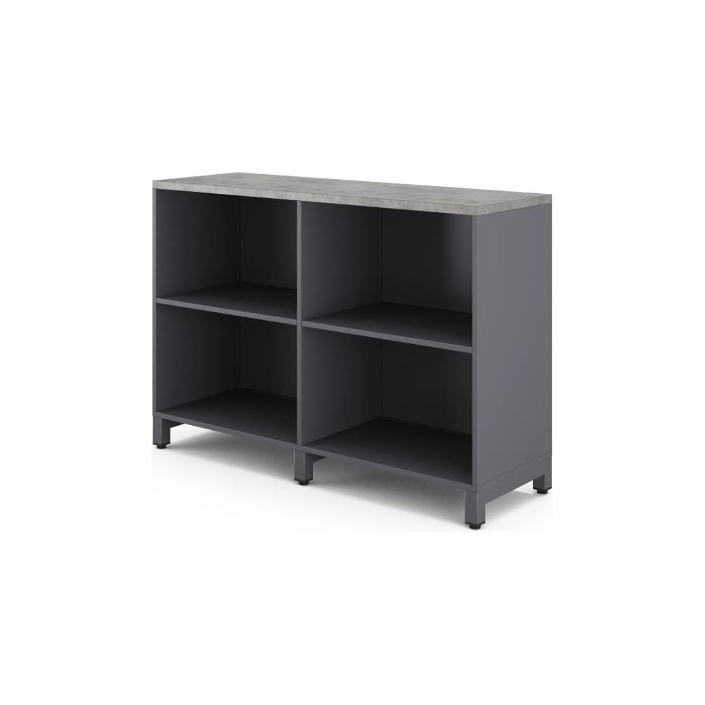 Шкаф открытый Kobor HO/2-120/40/M graphite/chicago 221807