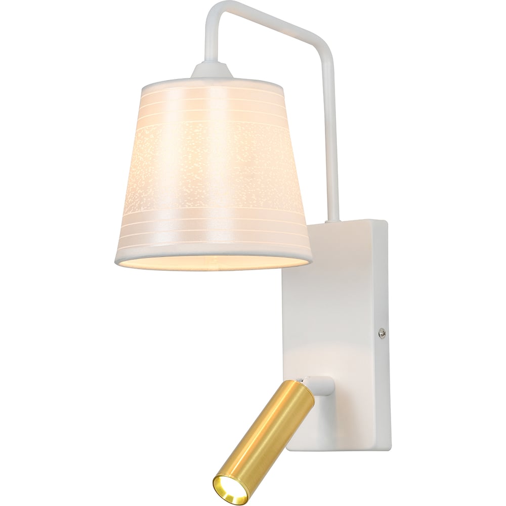 Изображение товара Настенный светильник ESCADA 598/1A E27х40 Вт White/Brass 598/1A White/Brass